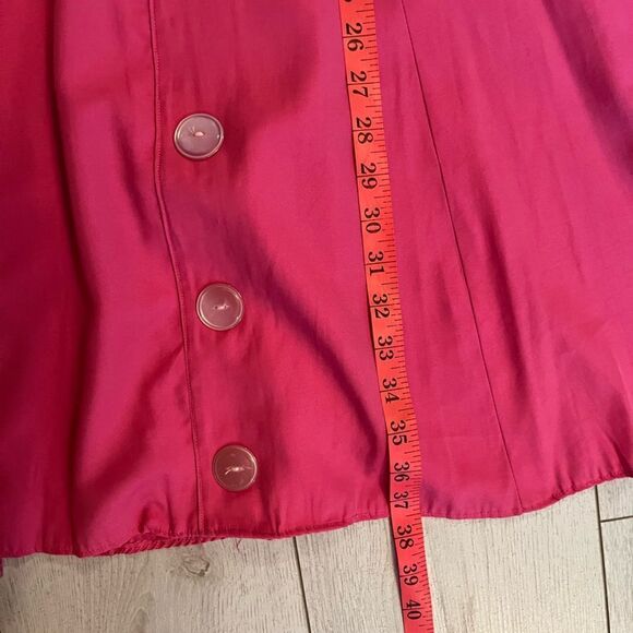 Vintage 90s pink skater dress oversized buttons - Picture 9 of 9